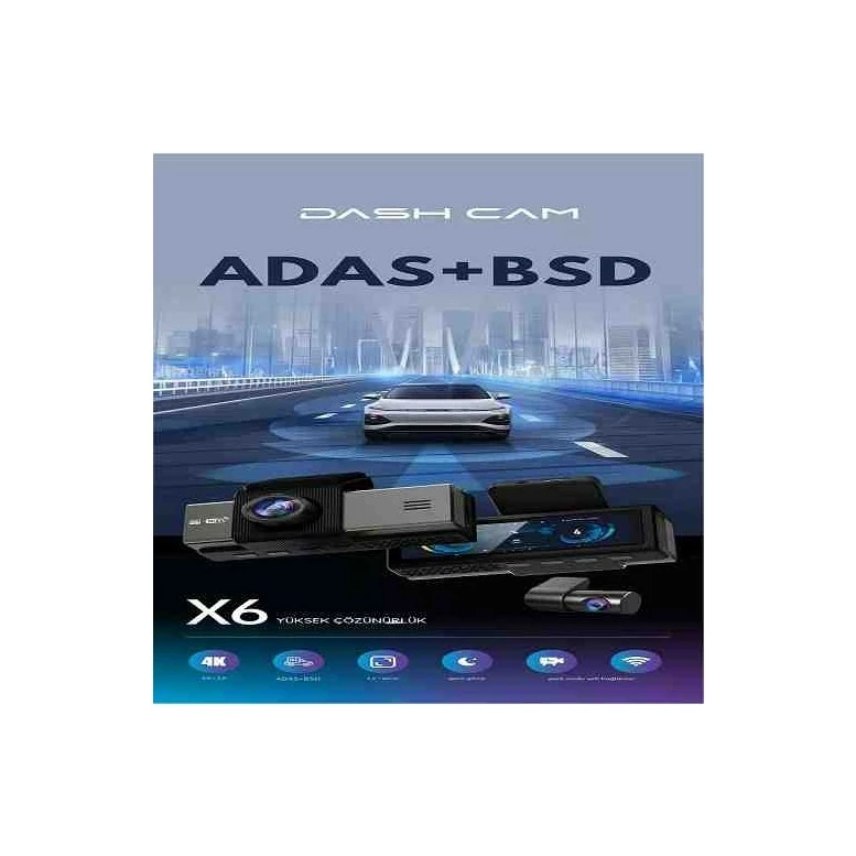 Pulnix Araç Kamera PULNİXPLX-X6ÇÖZÜNÜRLÜK4K+2KWİFİ-G Sensör