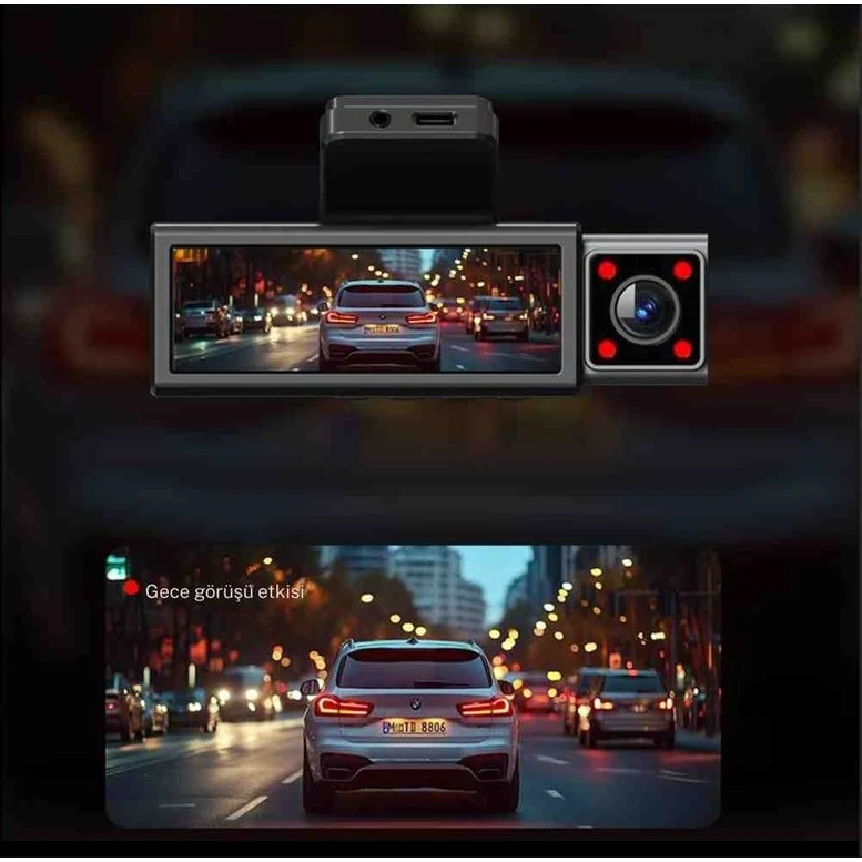 Araç Kamerası Dash Cam 4k+2k+2k Pulnix PLX-X13