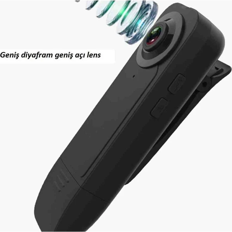 Geniş Açılı Yaka ve Vebcam Kamerası 1080P Mikro Mini Video Kayd