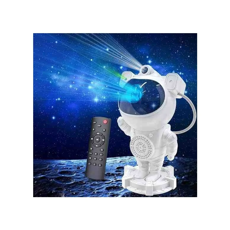 Grl Glr MXS-003 Uzay Astronot Gökyüzü Lazer Projeksiyon ve Bluetooth Hoparlör Gece Lambası
