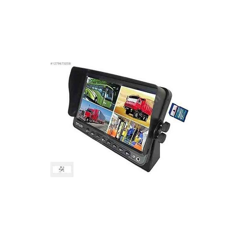 Araç Kamera Seti Pulnix PLX-924 4 Kanal 7 Inç Ekran Bsd Foknsiyo