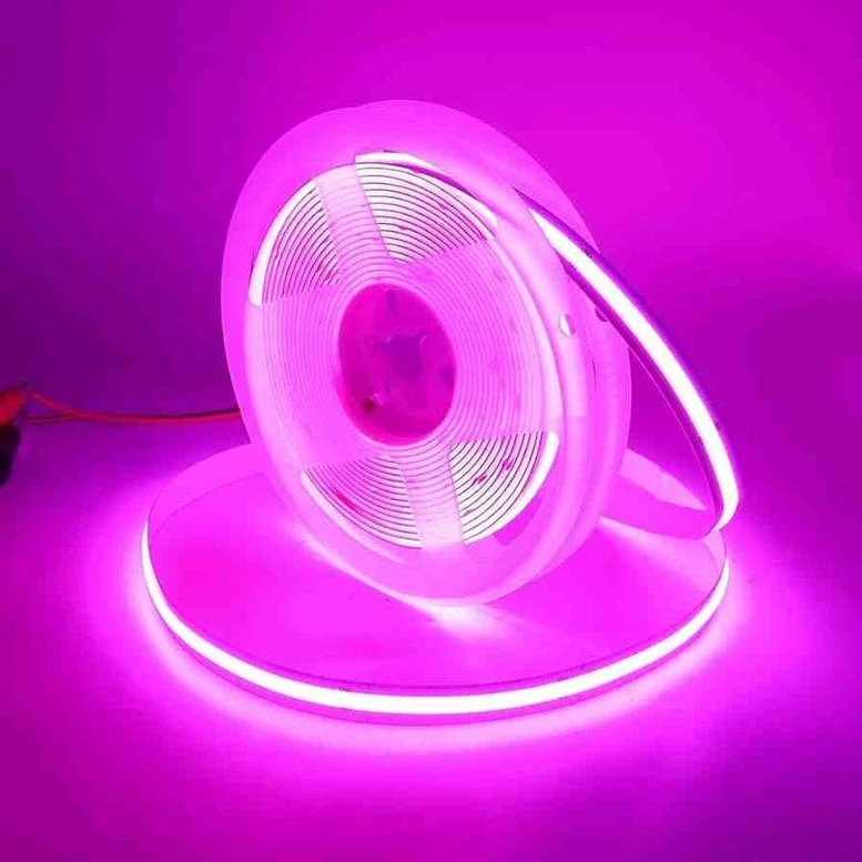 Seglight Cob Şerit LED Pembe 320 Ledli 5madaptör Dahil