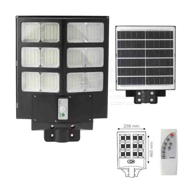 Solar Sokak Armatür 600 Watt Sensörlü Kumandalı