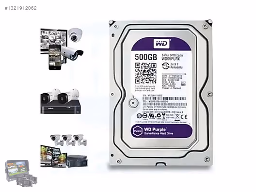 WD Purple 500 GB 3,5 İnç Güvenlik Diski