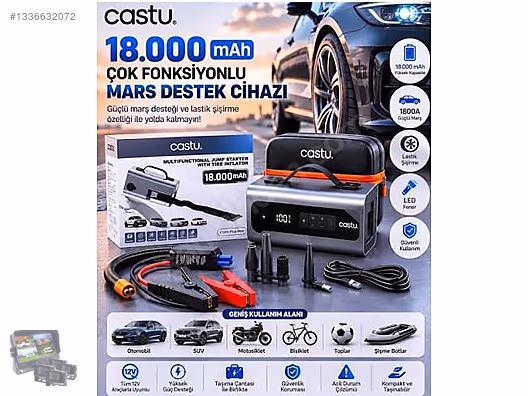 Castu CS69 Plus Max 18.000 mAh Akü Takviye Seti