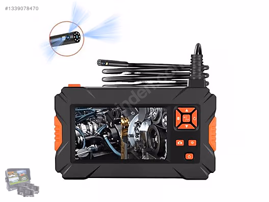 5 Metre 3 Kameralı Ekranlı Endoskop – 32 GB Kartlı