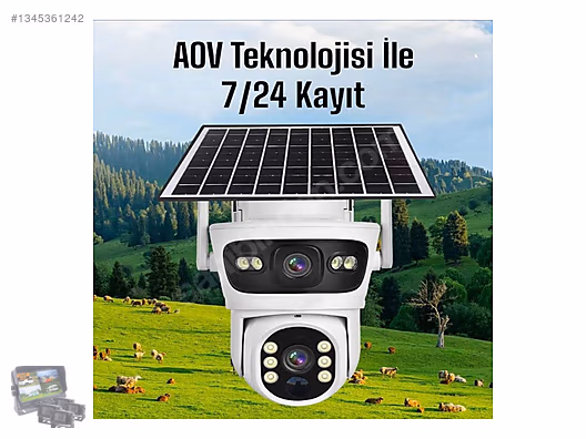Pulnix PLX-7001 4G Solar Kamera – 12 Aylık SIM Paketli