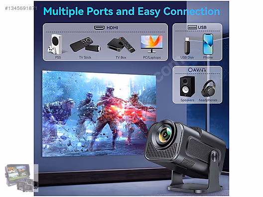 HY320 Mini Pro Taşınabilir Android Projeksiyon