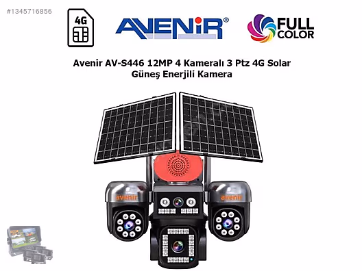 Avenir AV-S315 12 MP 4 Kameralı Wi-Fi PTZ Kamera